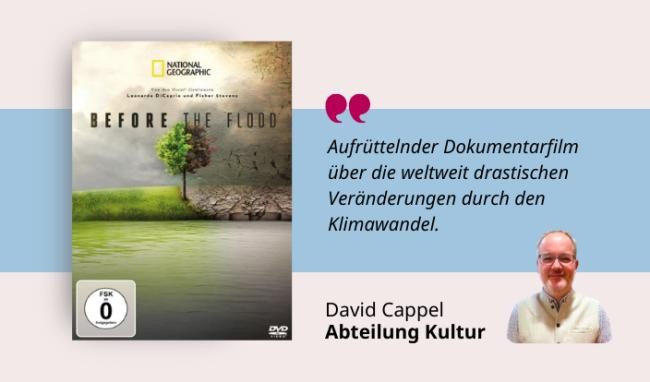 Medientipp und DVDCover BEfore the Flood