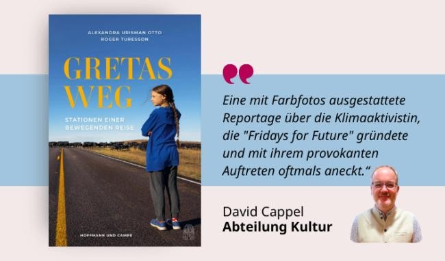 Medientipp und Buchcover Gretas Weg